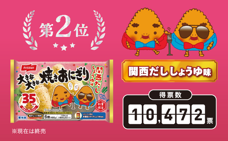 第2位 関西だししょうゆ味 得票数：10,472票 ※現在は終売